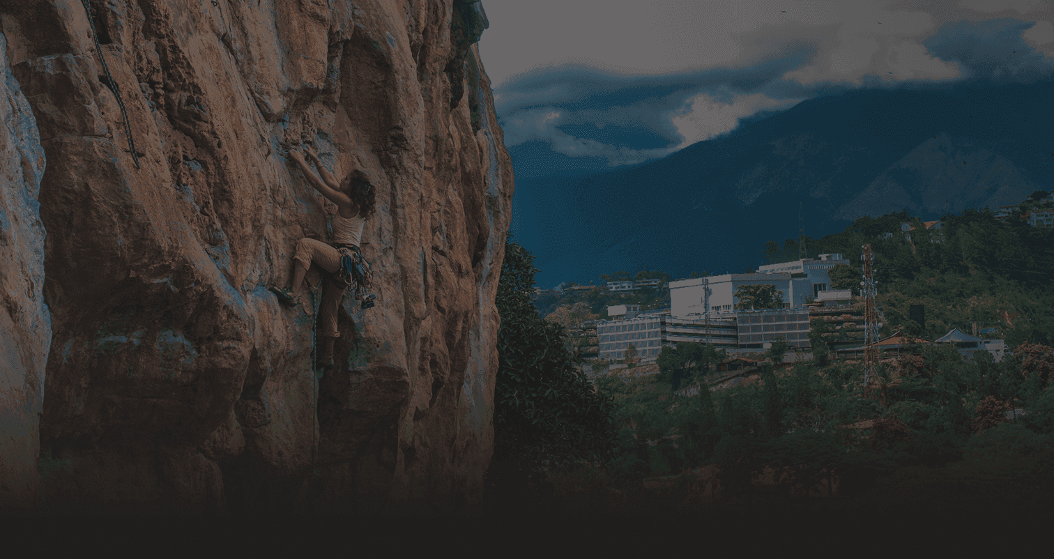 Escaladores en La Guairita